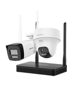 4mp H.265 One Bullet + One Turret Wifi Nvs Kit