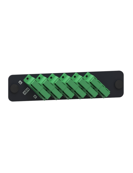 Adapter Plate 12f  6sc Duplex  Monomodo Sc-apc  Verde