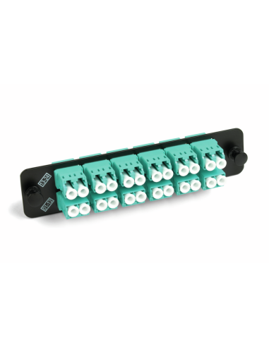 Adapter Plate 12 Lc Duplex -24 F O - Multimodo Aqua Om3 - Om4