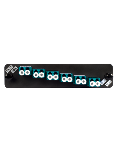 Adapter Plate 6 Lc Duplex -12 F O - Multimodo Aqua Om3 - Om4