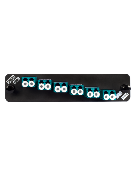 Adapter Plate 6 Lc Duplex -12 F O - Multimodo Aqua Om3 - Om4