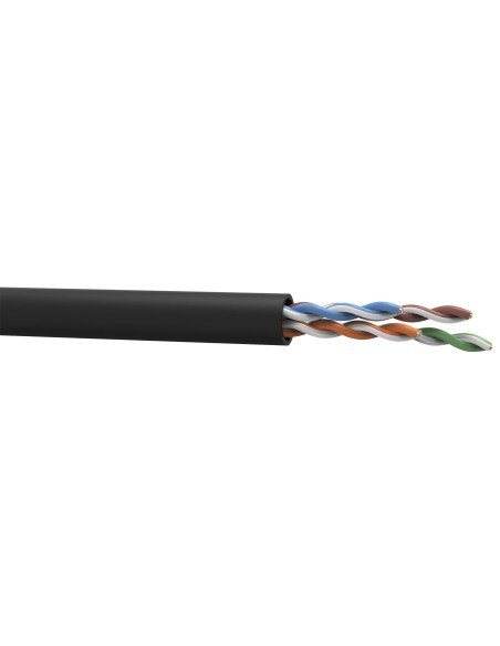Cable Transmision Datos Multilan U-utp 24awgx4p Cat 5e Cmx Outdoor -305m-