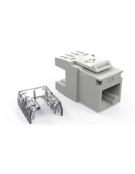 Conector Hembra Multilan Cat 6 T568a-b 90-180 - Blanco