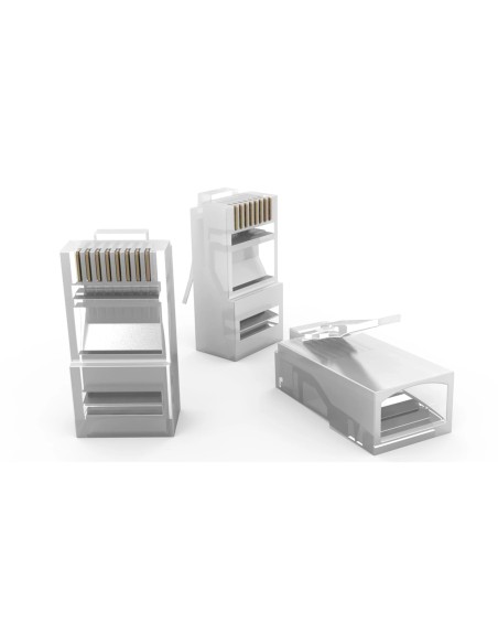 Plug - Conector Rj45 Macho Cat 5e Para Cable Solido Y Flexible