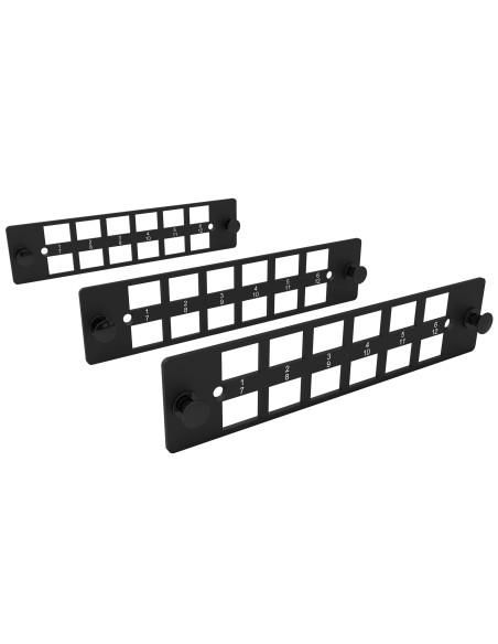 Kit 3x Placas Lgx 12 Posiciones Lc-sc - Plastico