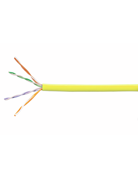 Cable 4 Utp Cat 5 Enhanced 24awg - Amarillo - -x1000 Ft-