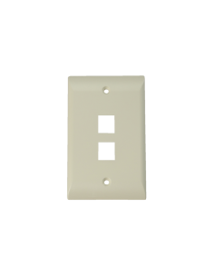 Wall Plate 2 Ports 110 Economico - Beige