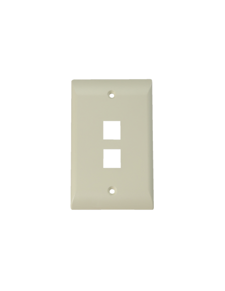 Wall Plate 2 Ports 110 Economico - Beige