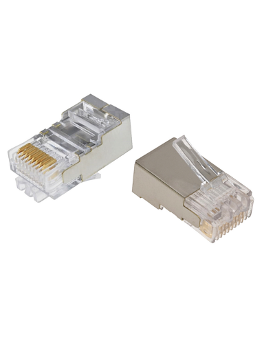 Modular Plug Rj 45 High Performance Blindado -ex 5-558593-2- Stranded