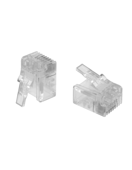 Modular Plug Rj11 - 6-position Plugs -mp-66u-f-5- - Diametro Cable Plano Max 2 29x6 61 Mm