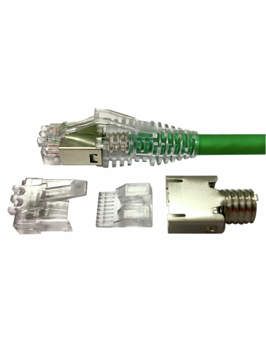 Modular Plug Solido Cat 6 Blindado