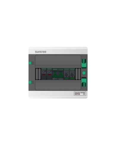 Caja De Combinacion Vdc  1 Entrada - 1 Salida  1000vcc 20a Ip65  Con Conectores Mc4  Fus  Int Y Spd