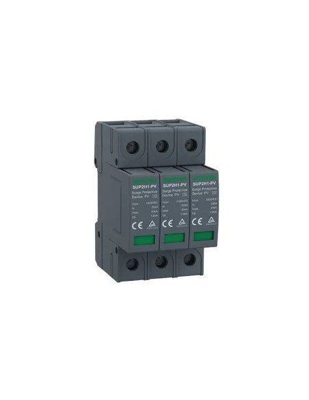 Protector Contra Sobretensiones Corriente Continua  3 Polos 1000vcc 20-40ka