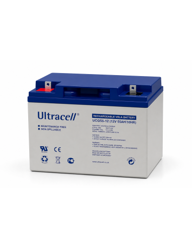 Bateria Ultracell Gel 12v 55ah Ciclo Profundo