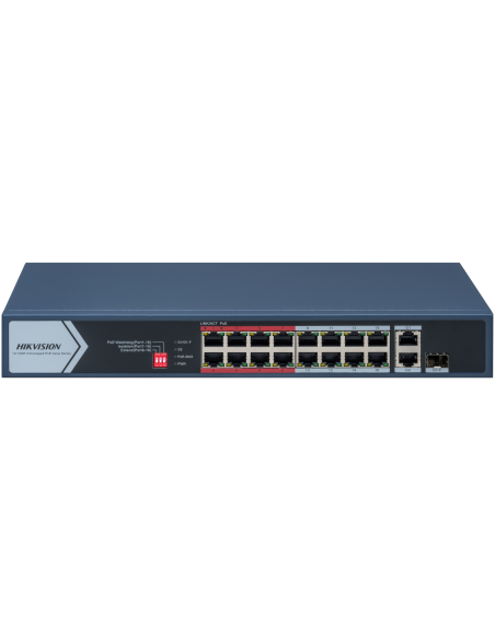 16 Port Fast Ethernet Unmanaged Poe Switch