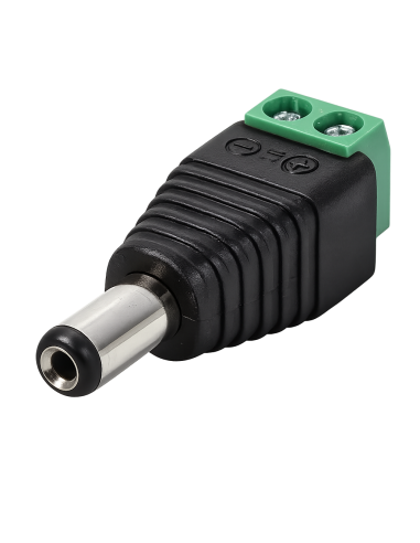 Ficha Jack Conector Para Alimentacion Macho / Marca Net Quality