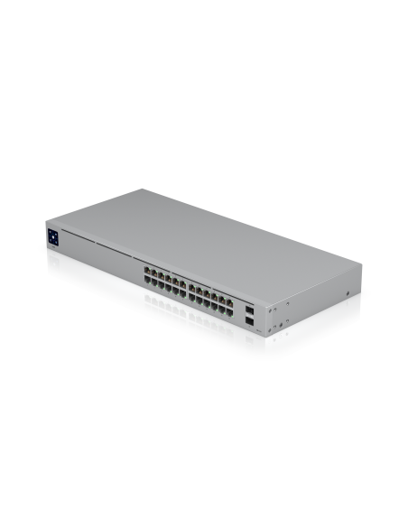 A 24-port  Layer 2 Switch With A Silent  Fanless Cooling System.