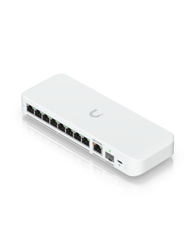 Flexible  8-port 2.5 Gbe Switch With A 10 Gbe Rj45/sfp+ Combination Uplink Port That Can Be Powered With A Usb-c Or Poe+ Adap