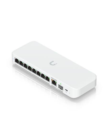 Flexible  8-port 2.5 Gbe Switch With A 10 Gbe Rj45/sfp+ Combination Uplink Port That Can Be Powered With A Usb-c Or Poe+ Adap